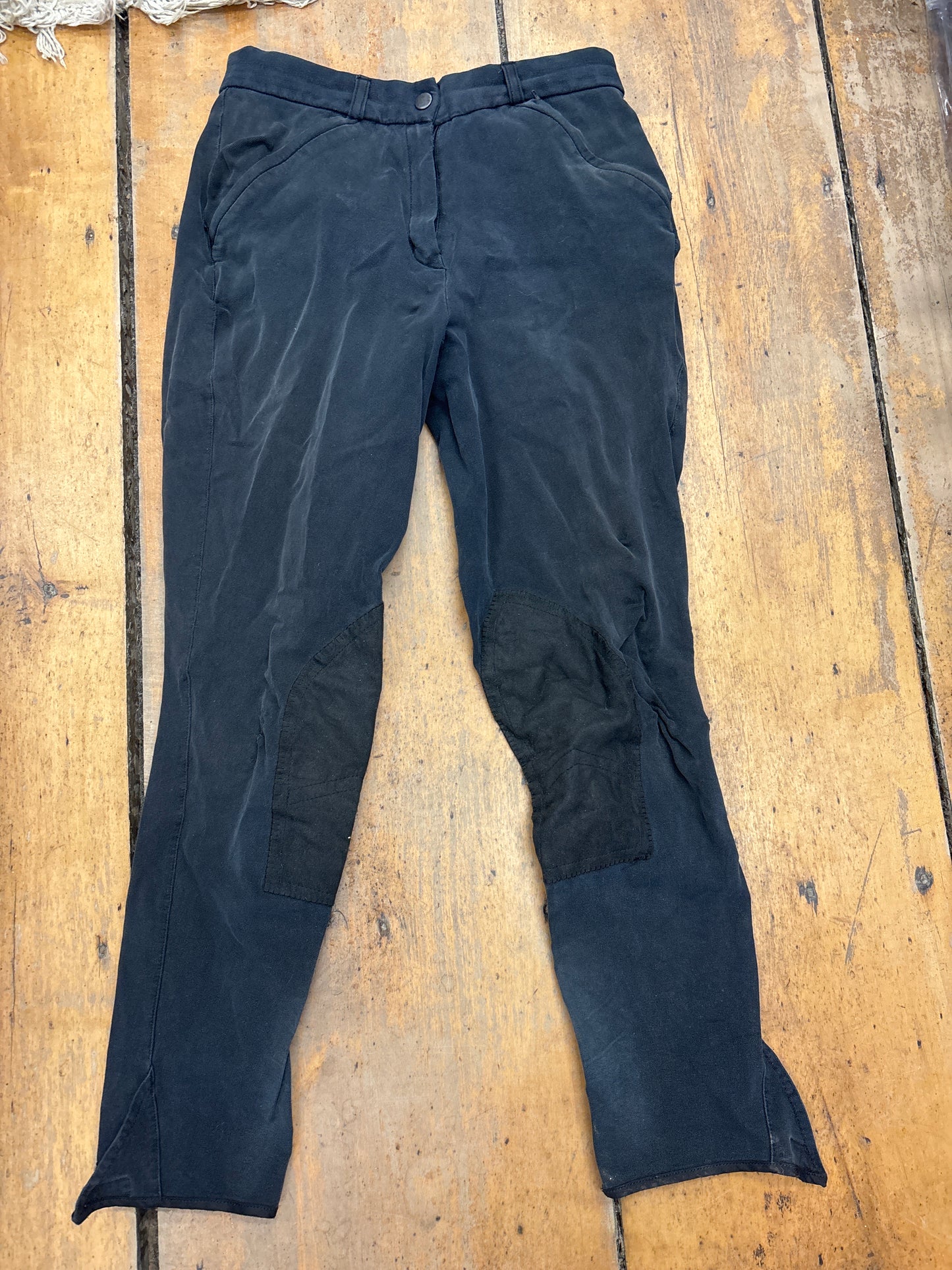 Trainers Choice Knee Patch Breeches-Black-28L