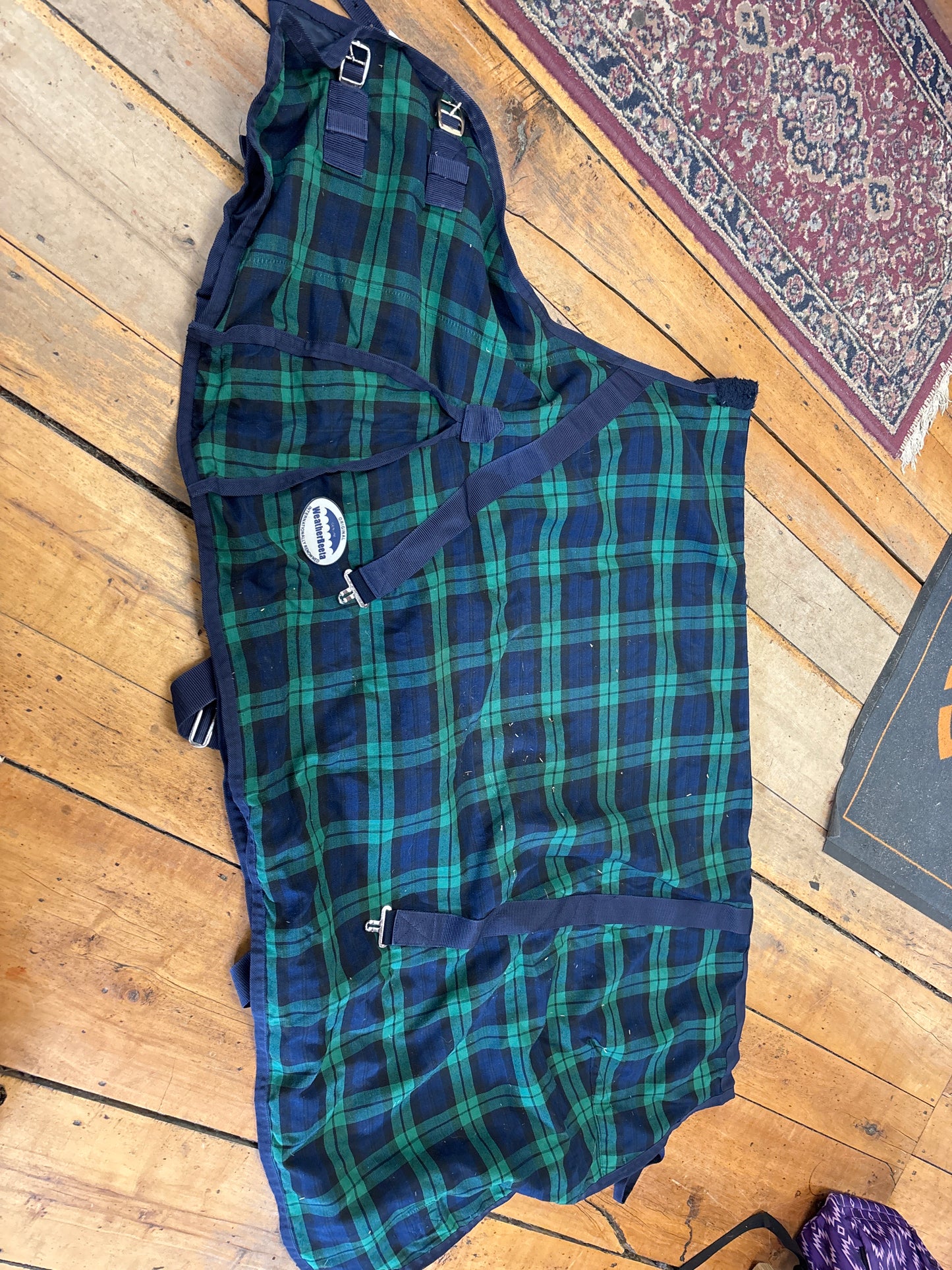 Weatherbeeta Cooler-Green/Blue Plaid-72”