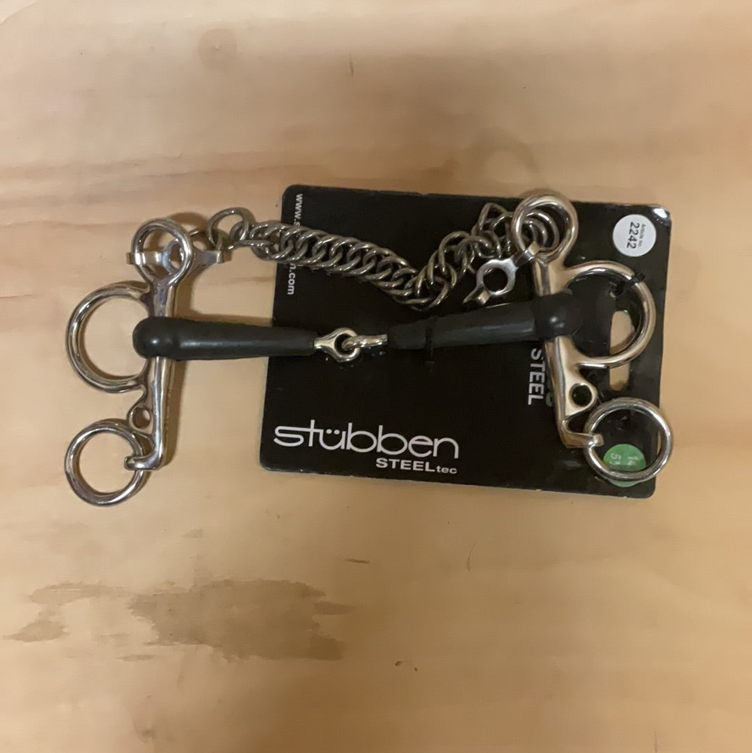 Stubben 2242 Rubber Mouth Pelham-5 3/4"