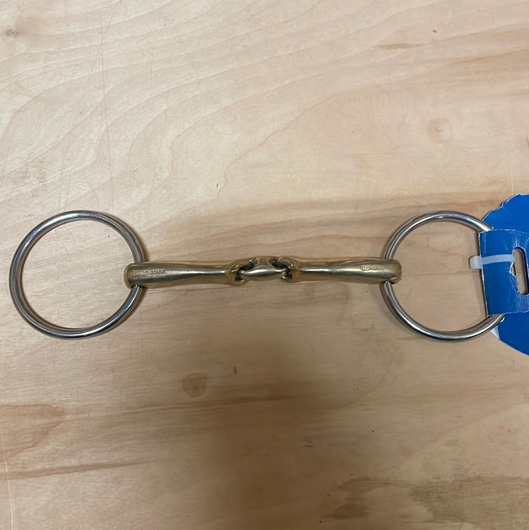 Mors à anneau libre Herm Sprenger Novocontact à double articulation