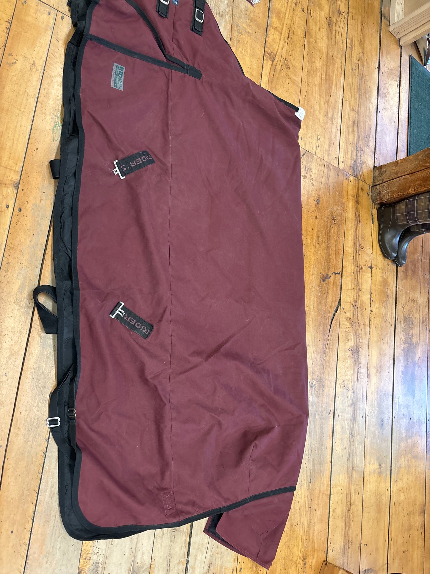 Riders Heavy Weight Blanket-78”-Maroon