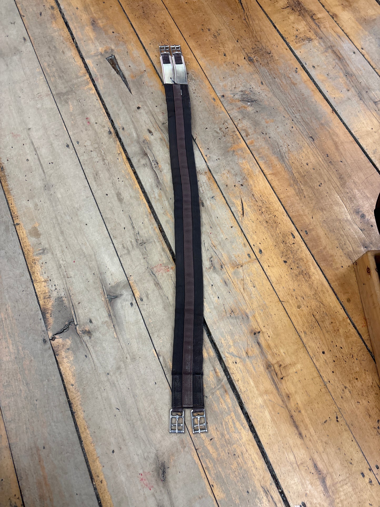 Nylon Single Elastic Girth-Brown-48”