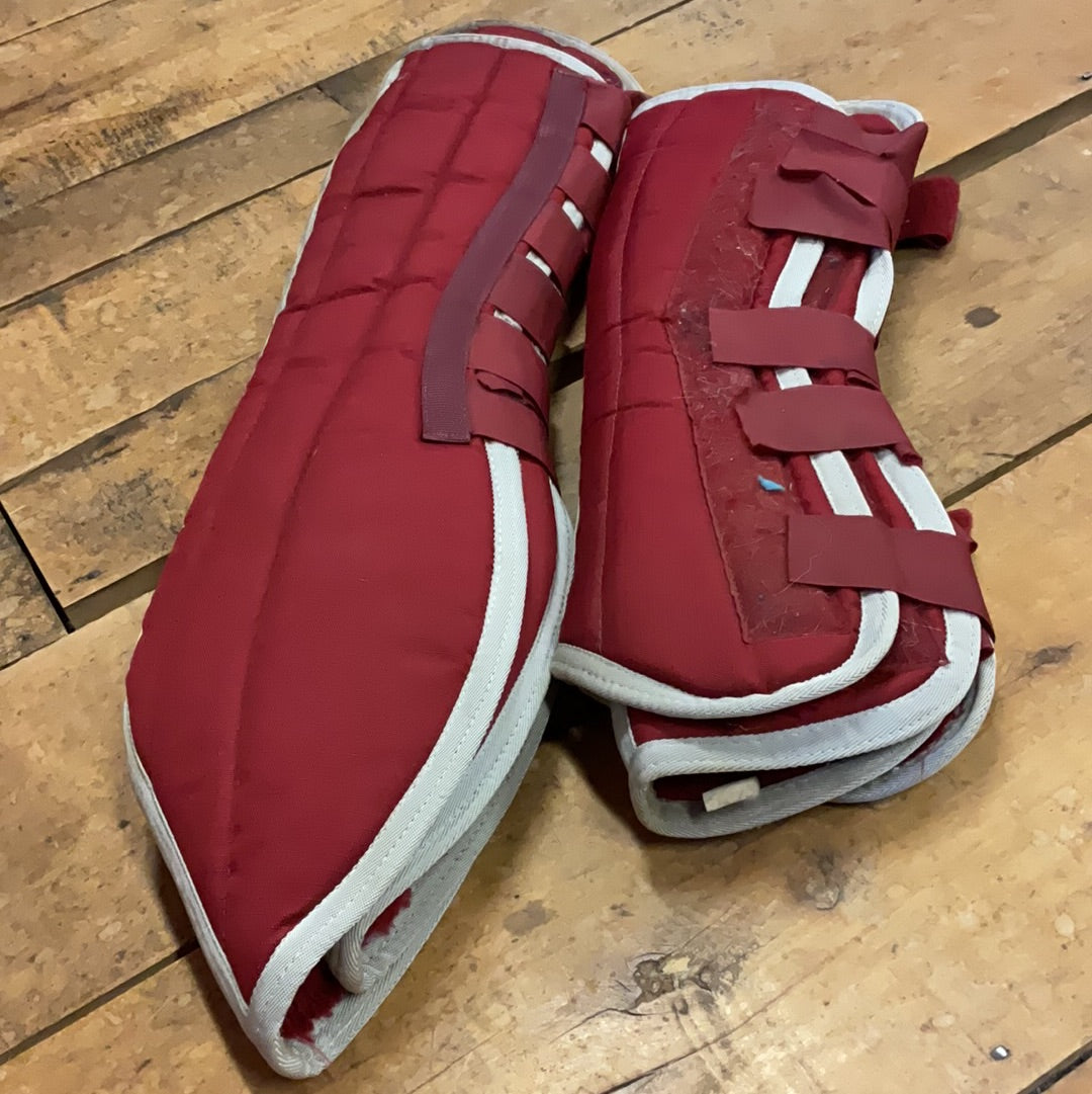 Fleece Lined Shipping Boots-Red