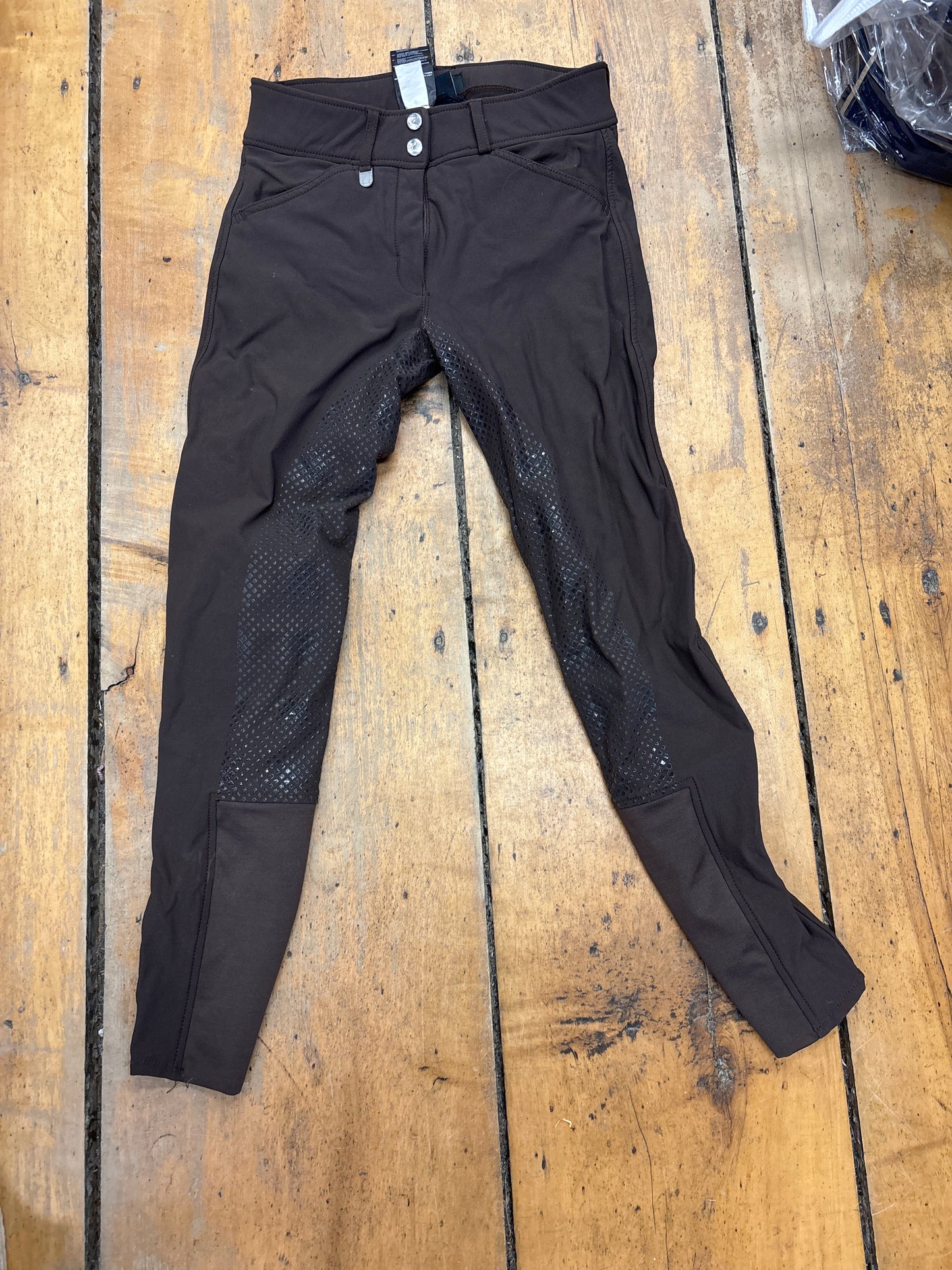 Horze Grand Prix Full Seat Silicone Breech-Brown-26