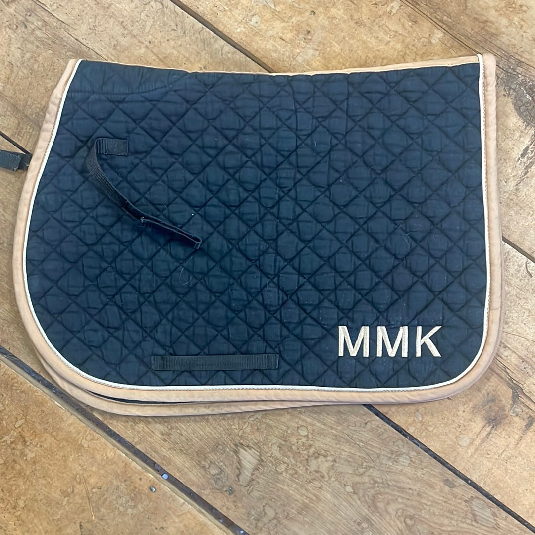 Dover Saddle Pad-All Purpose-Black/Tan