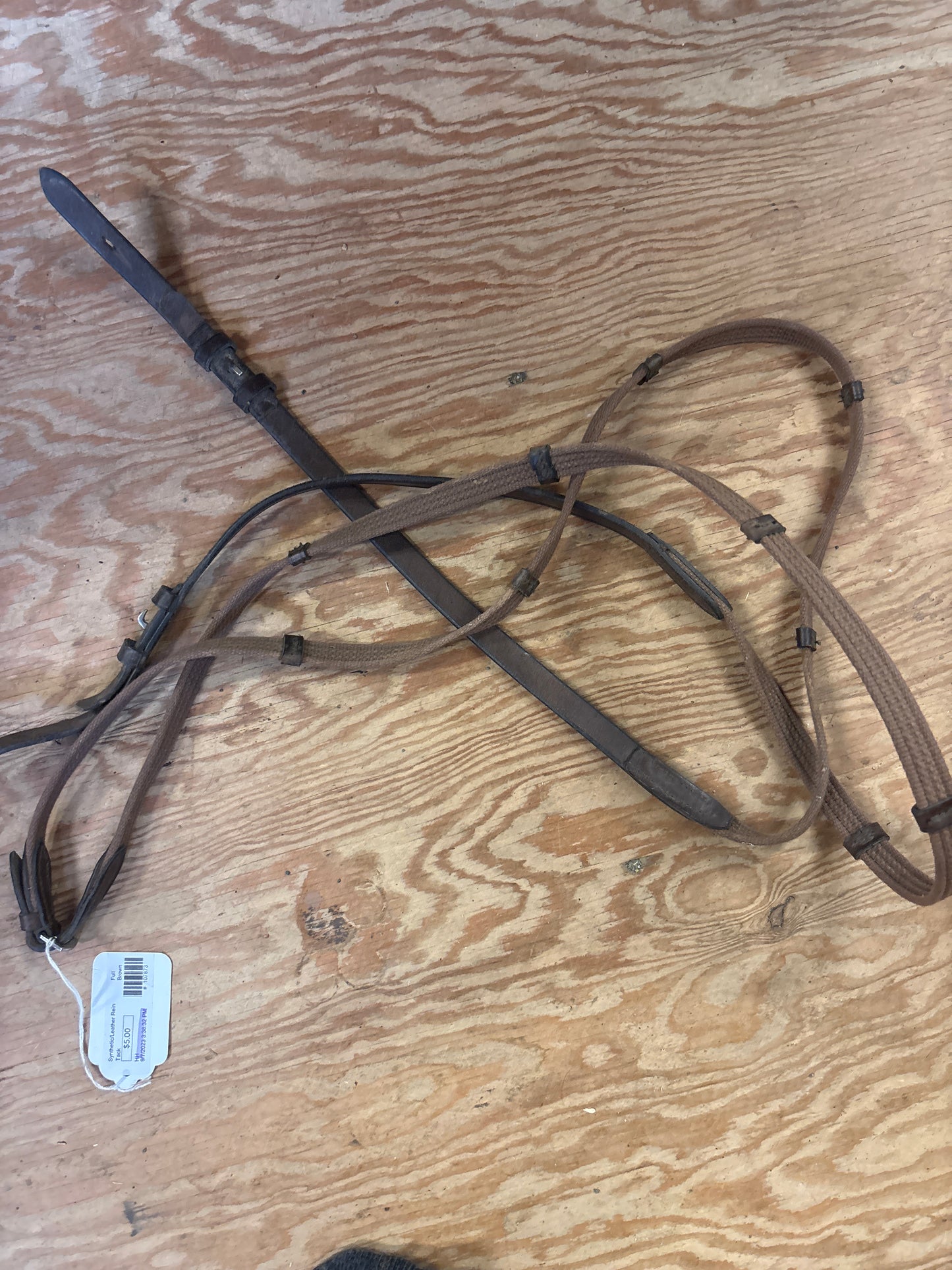 Webbed Reins-Brown-Full