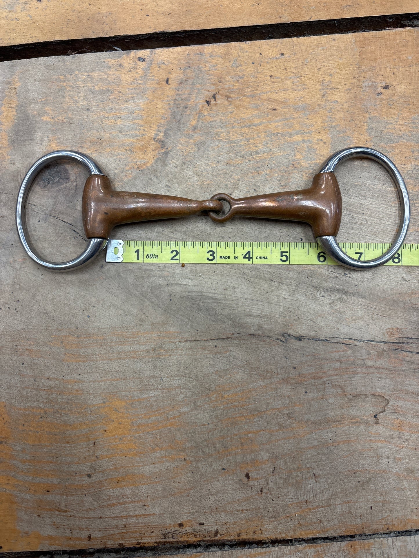 Brass Eggbutt Snaffle-5.5”