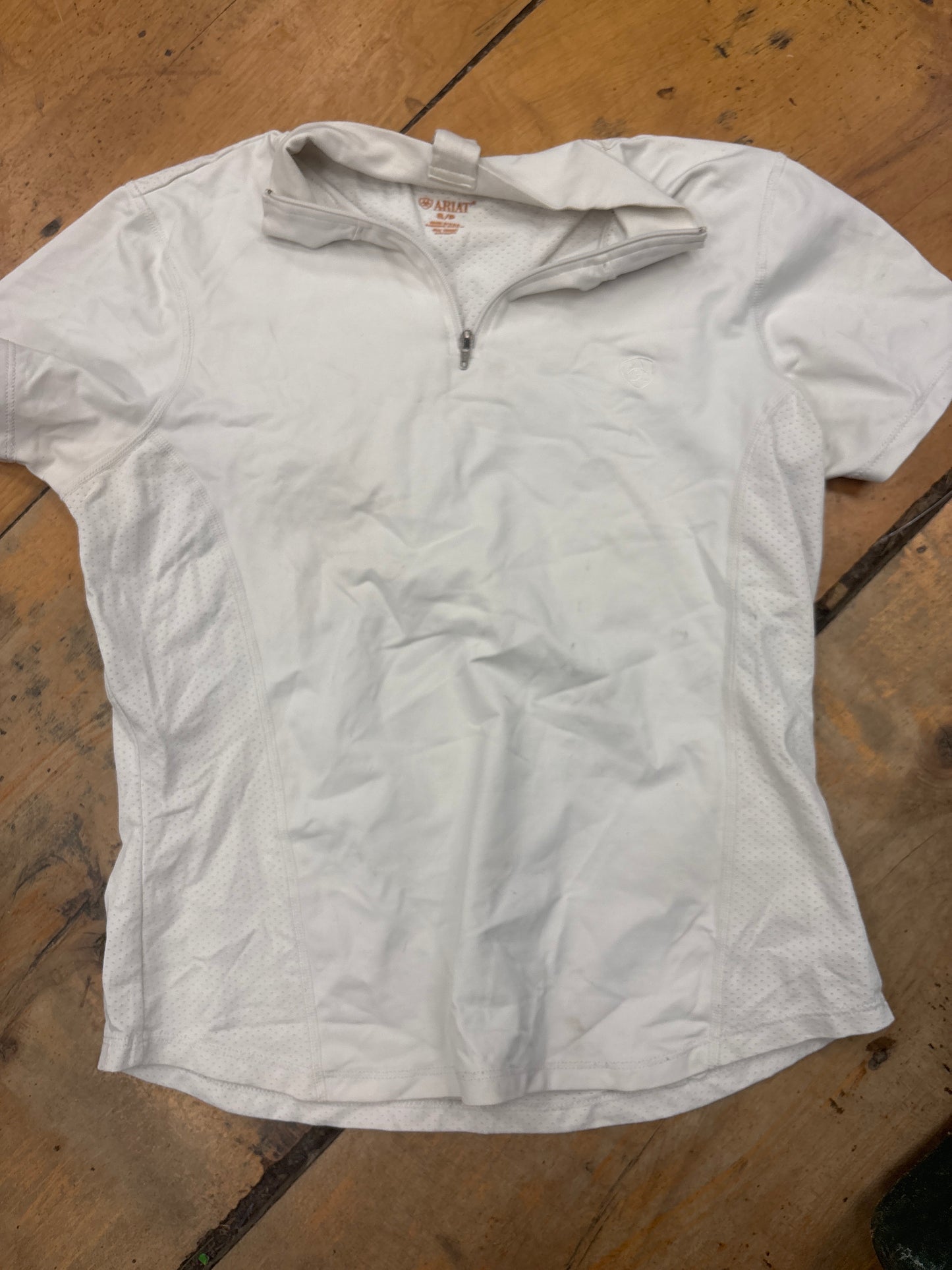 Ariat Show Shirt-White-Small