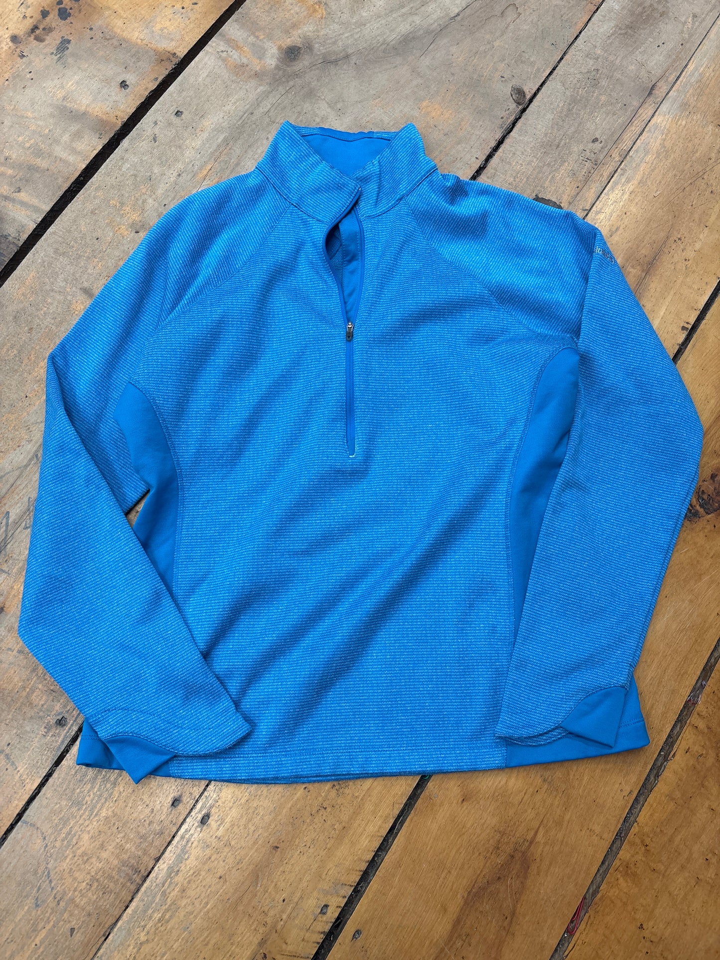Columbia 1/4 Zip, Fleece Lined-Blue-Large