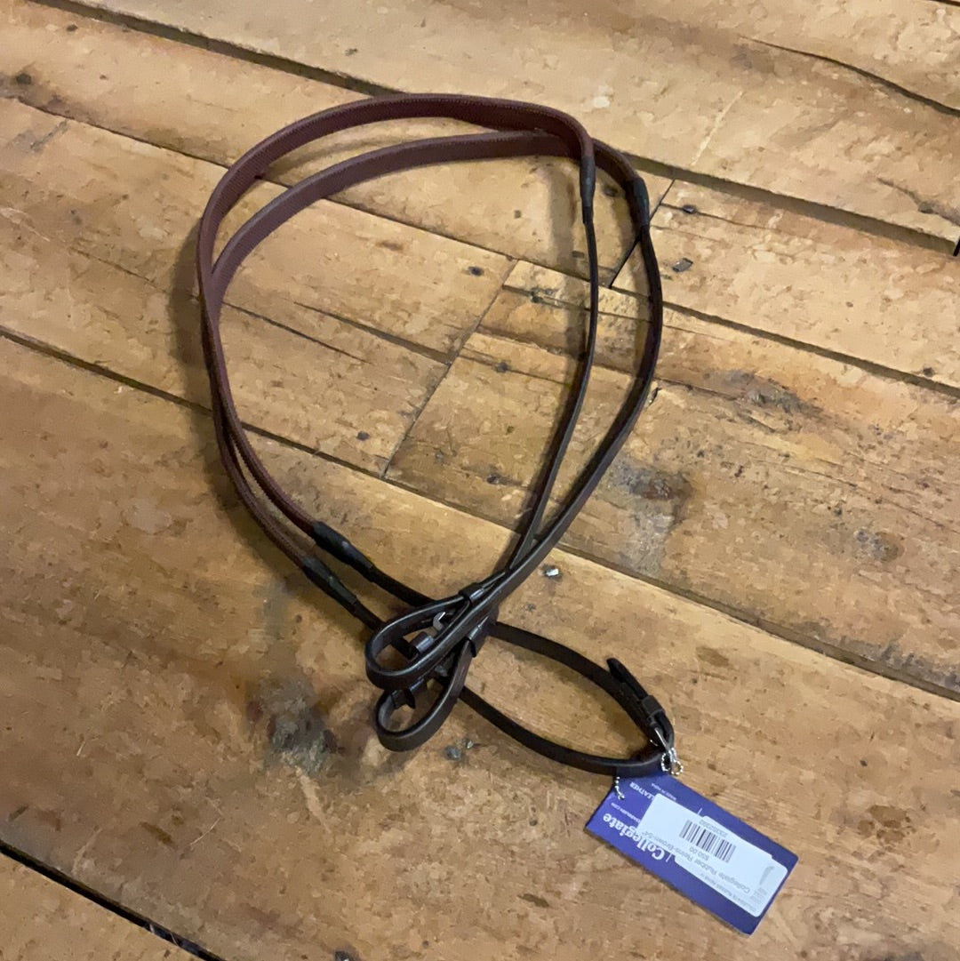 Collegiate Rubber Reins-Brown-54"