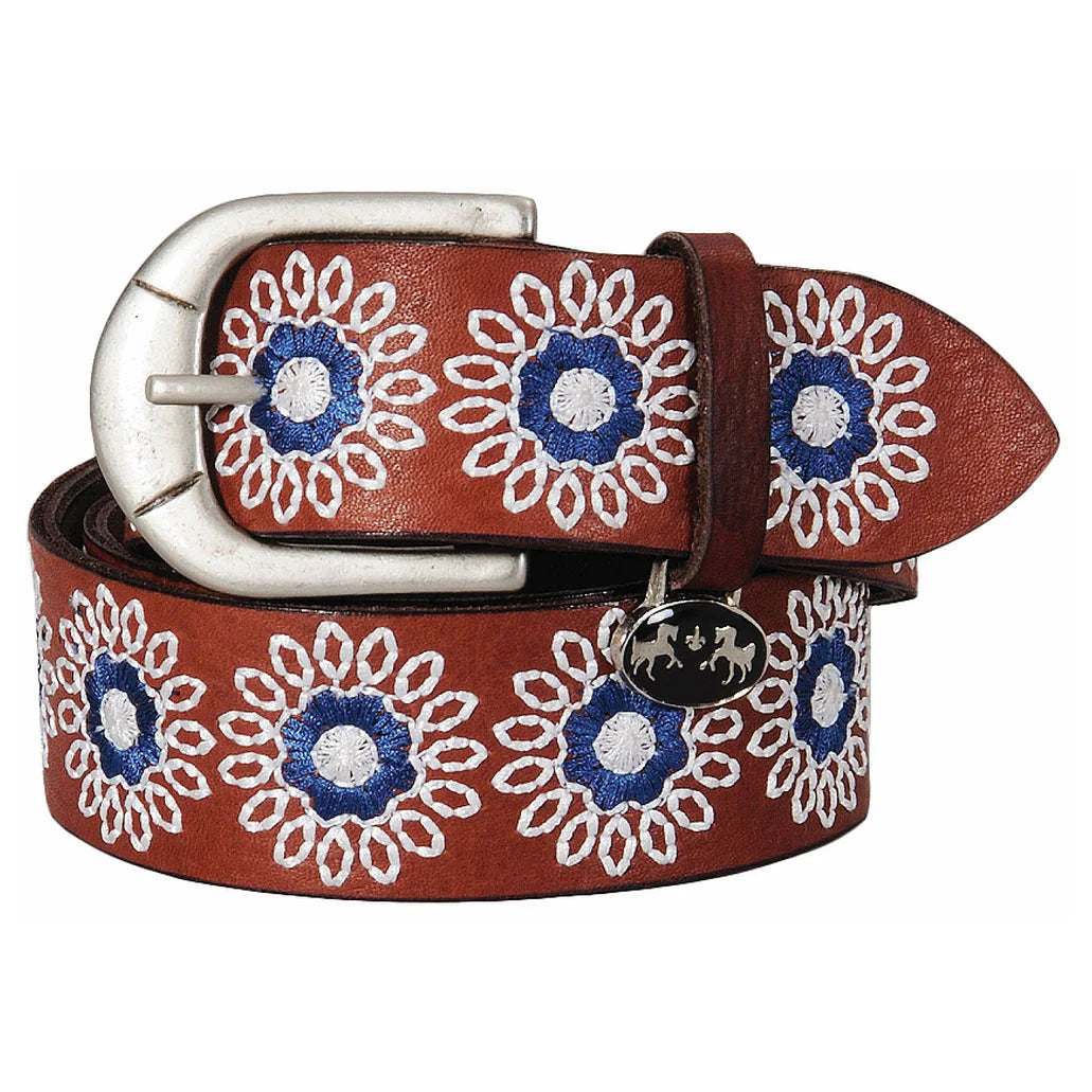Equine Couture Sophia Leather Belt - Oak Bark