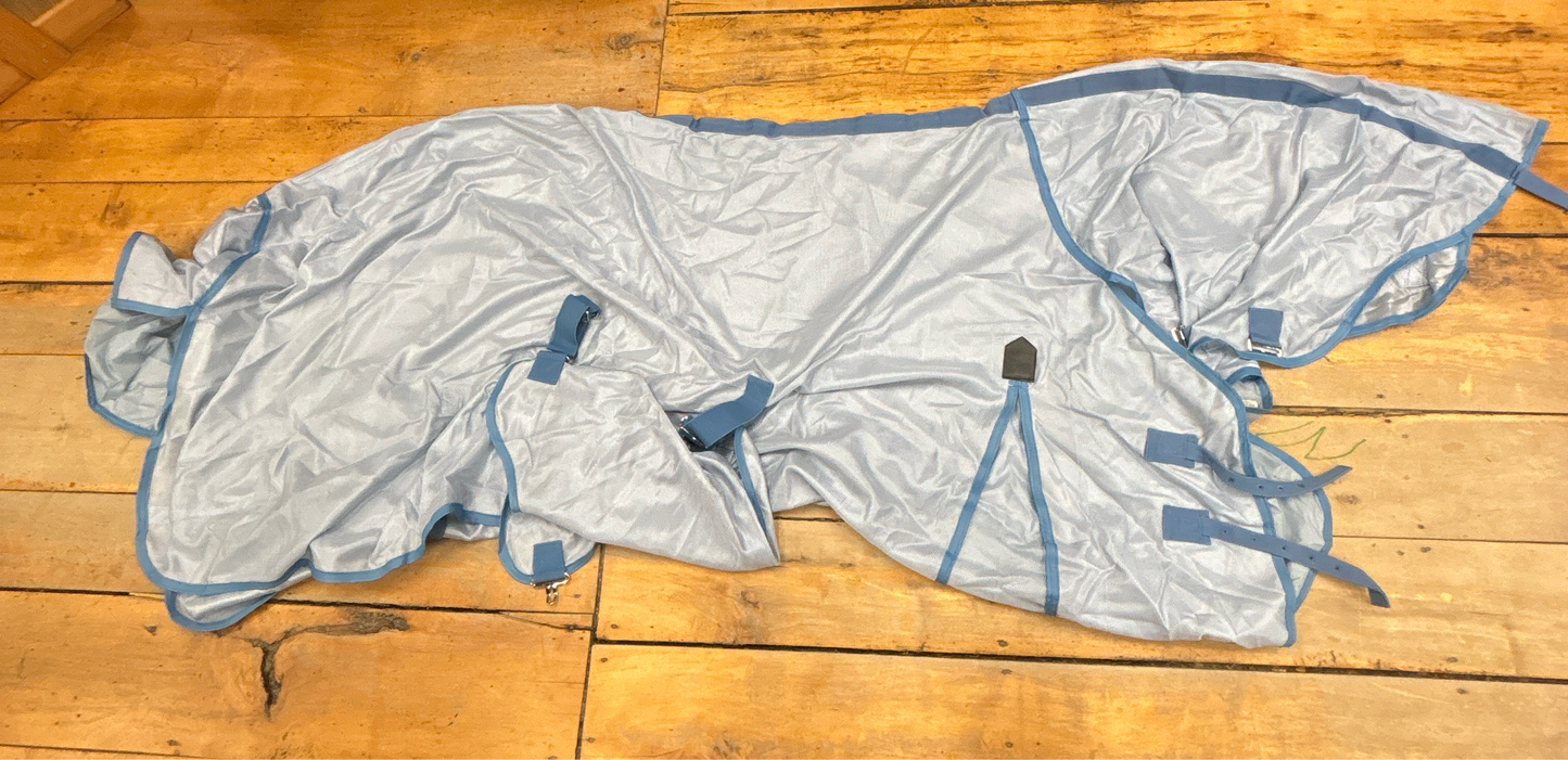 Weatherbeeta Fly Sheet with Neck-Blue-84”