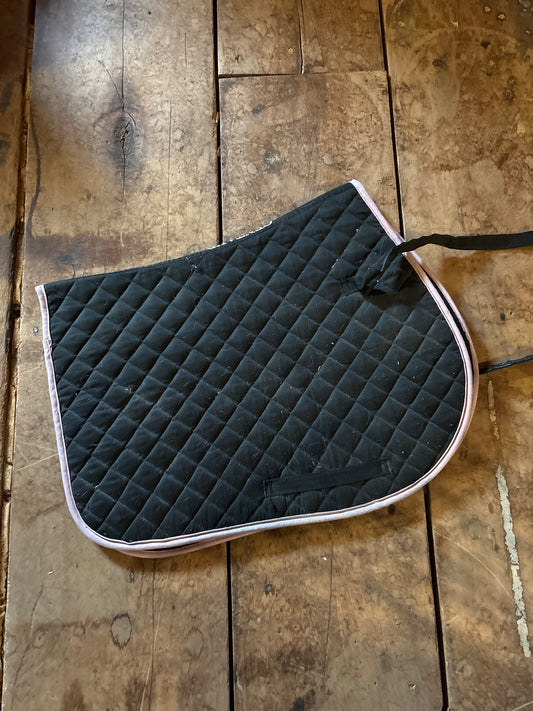 Centaur Pony Saddle Pad-Black/Pink