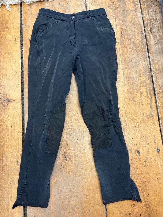 Trainers Choice Knee Patch Breeches-Black-28L