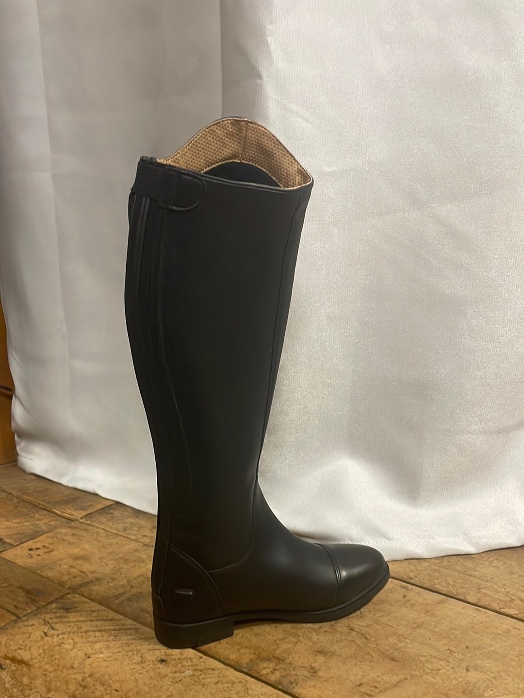 Bottes hautes de dressage Horze Rover-Noir-9.5 Regular (41)