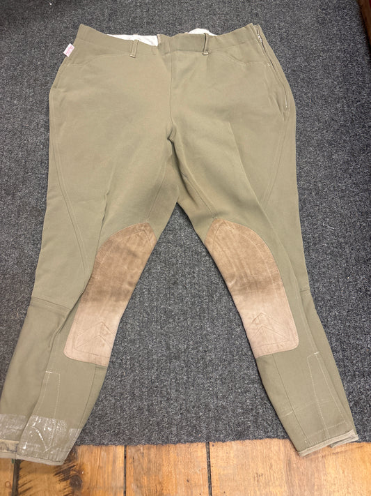 Tailored Sportsman Knee Patch Breeches-Tan-34