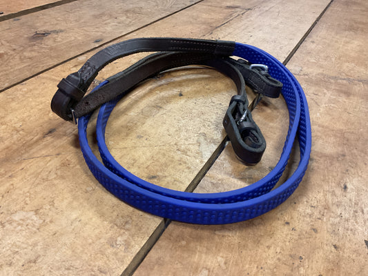 Nunn Finer Pebble Grip Reins- Royal