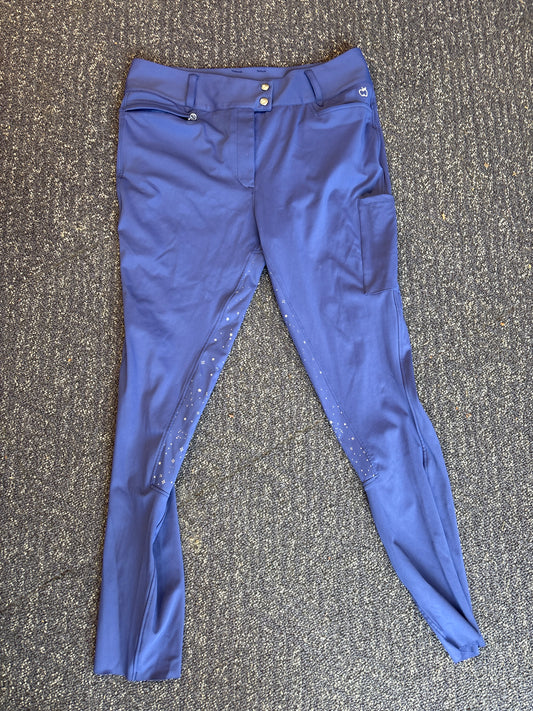 Dapplebay Constellation Full Seat Breeches-Purple-XLarge