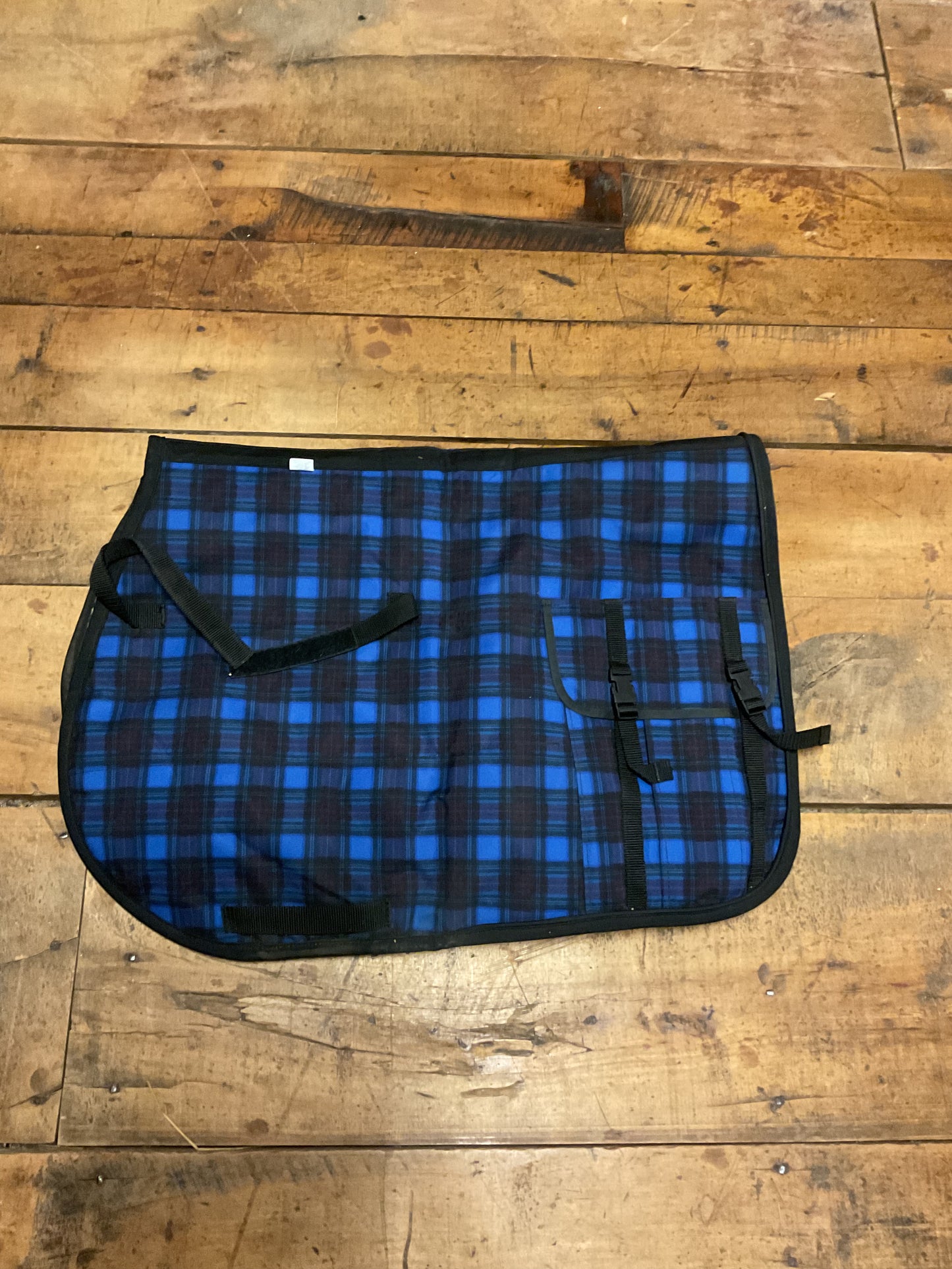 Toklat Endurance Saddle Pad-Blue Plaid