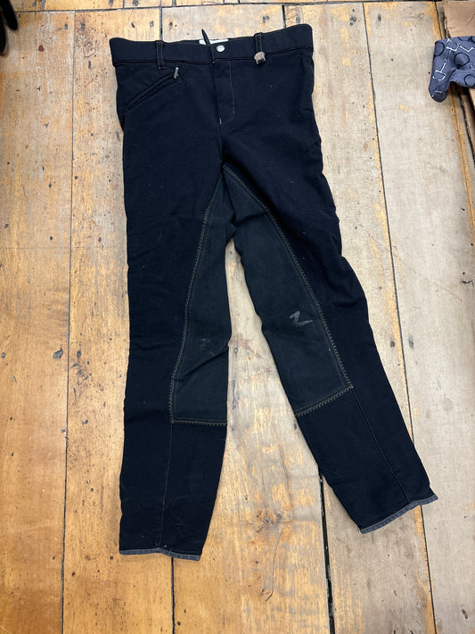 Horze Kids Full Seat Breeches-Black-Small