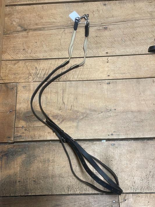 Leather Side Reins-Full-Black