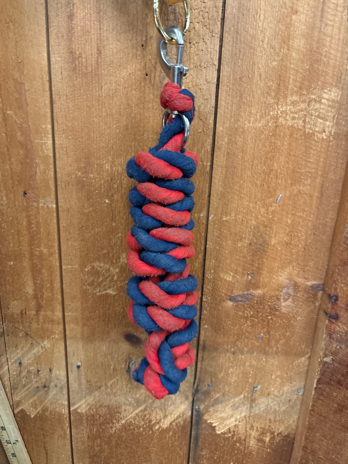 Cotton Lead Rope- Red/Navy