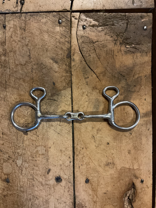 French Link Hanging Cheek Snaffle-5”