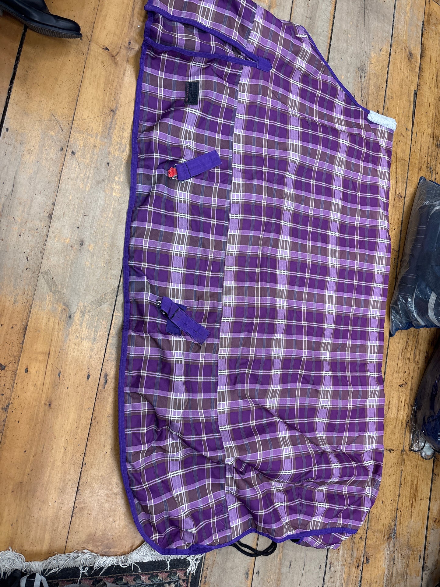 Dover 200g Turnout-Purple Plaid-80”