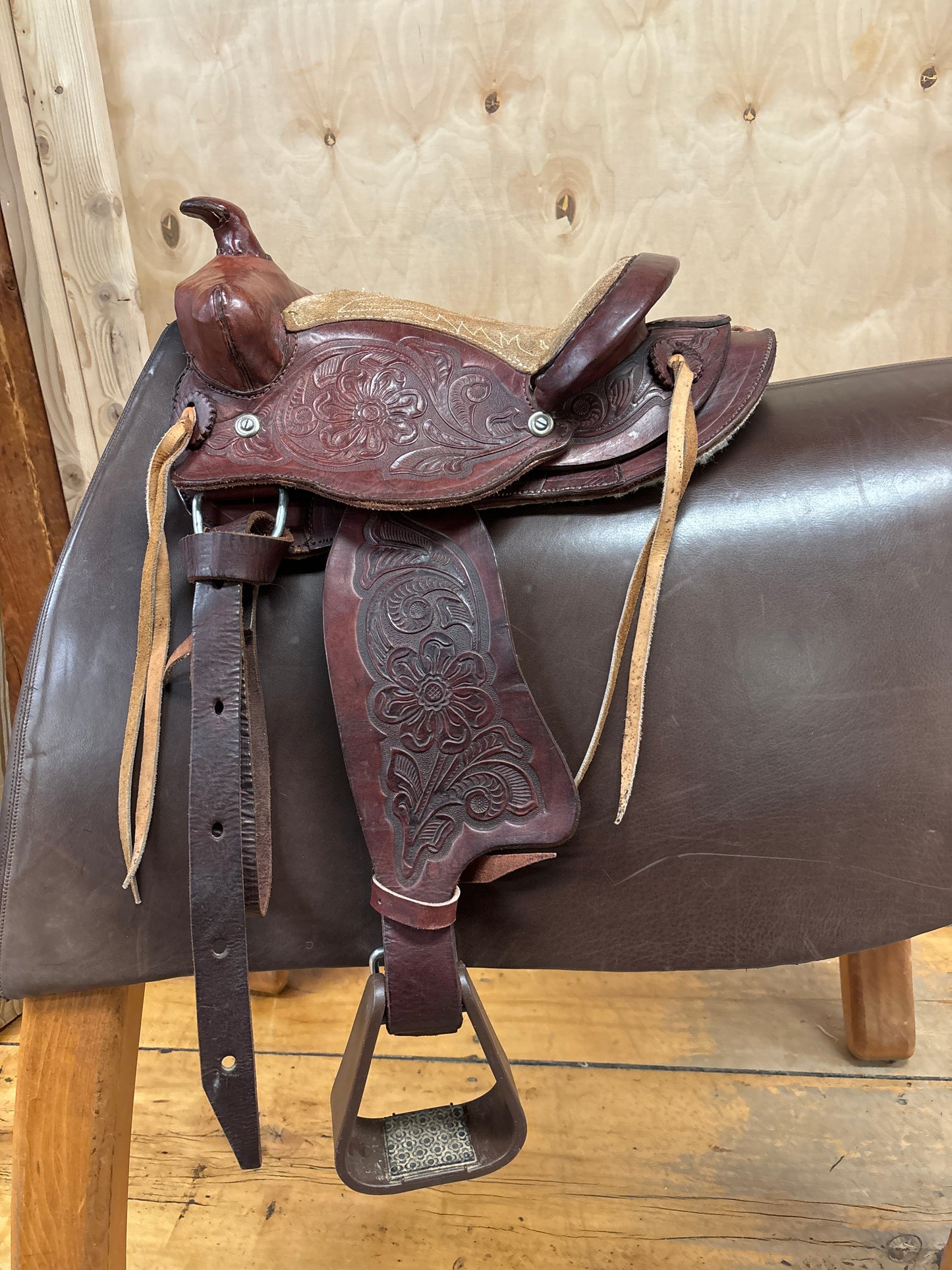 Children’s Western Saddle-Brown-10”