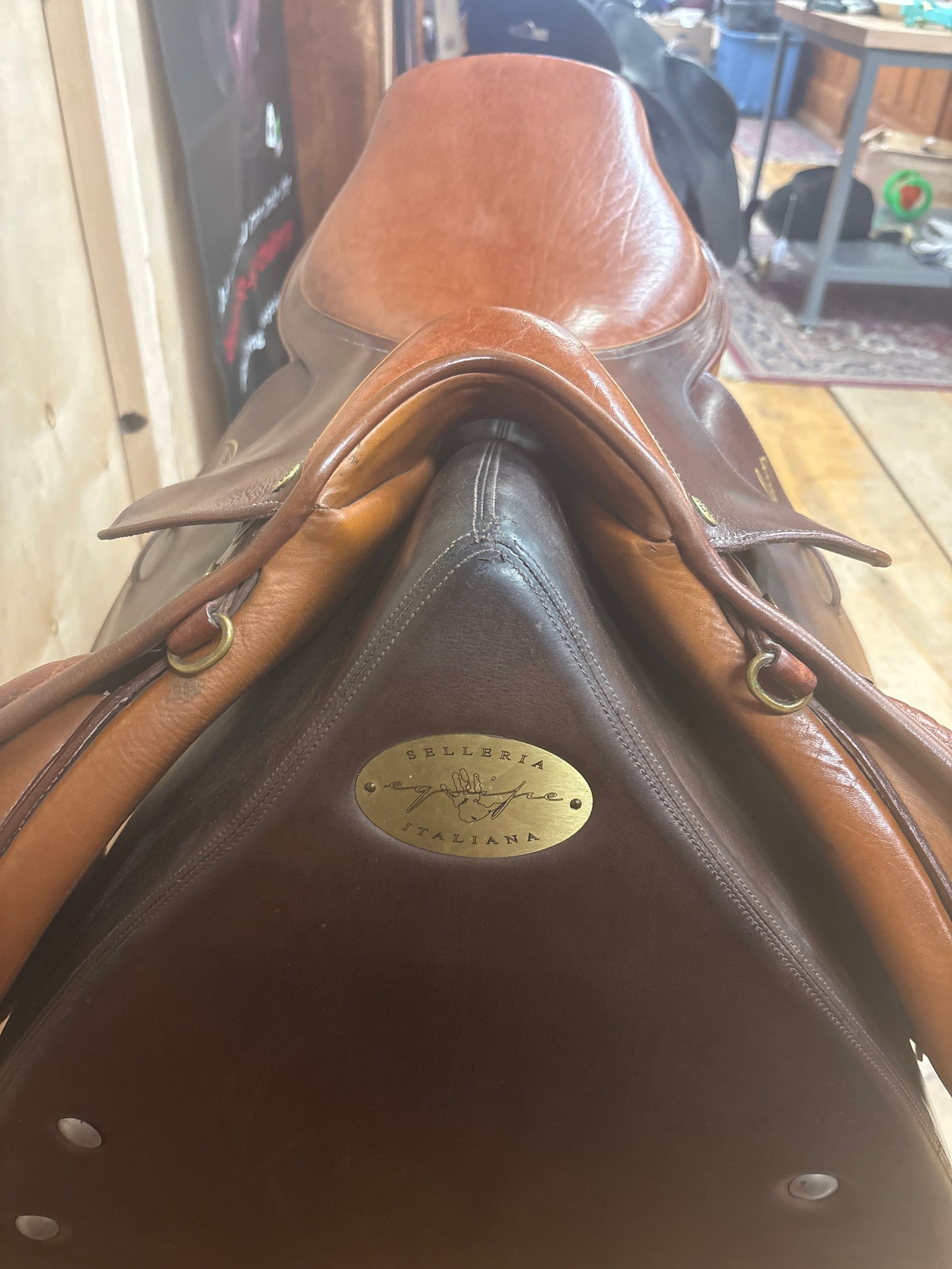 Pessoa Blythe Tait Jump Saddle-Brown-17.5”-Medium