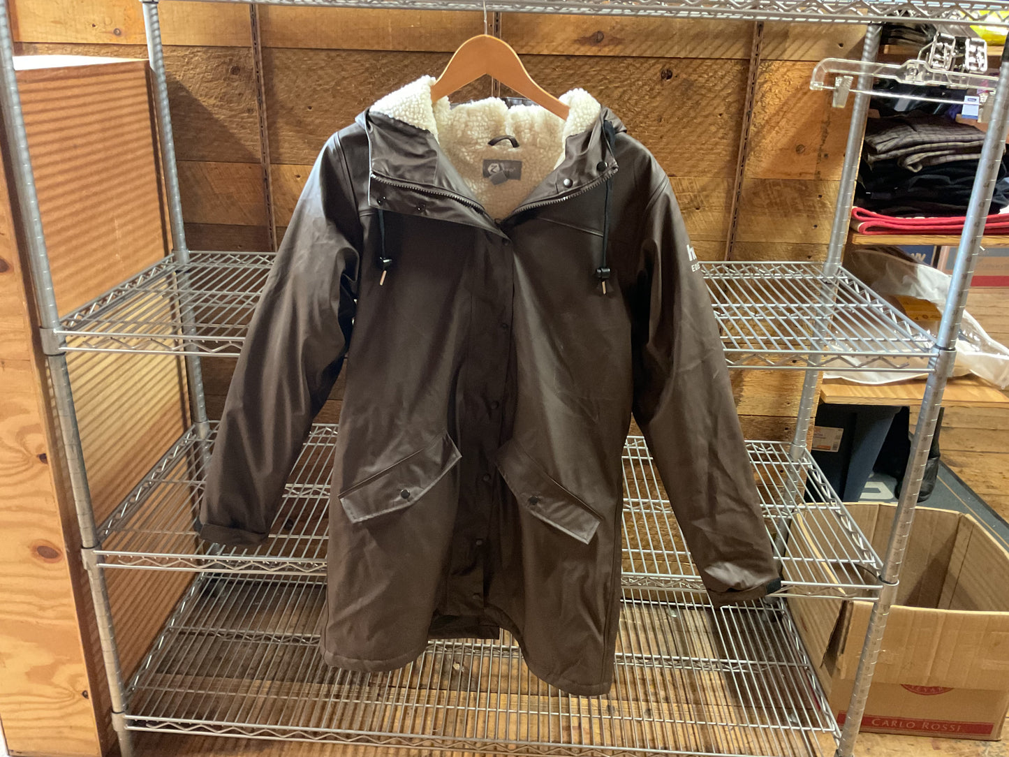 Horze Waterproof Winter Jacket- Brown