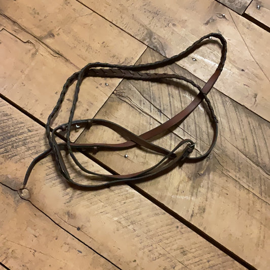 Braided Reins-Brown-Full