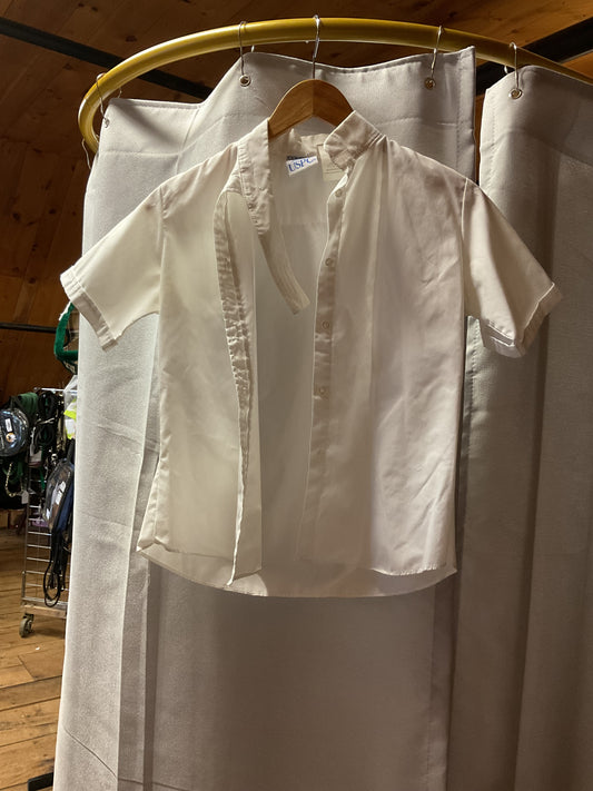 Concour Elite Button Up Show Shirt- White