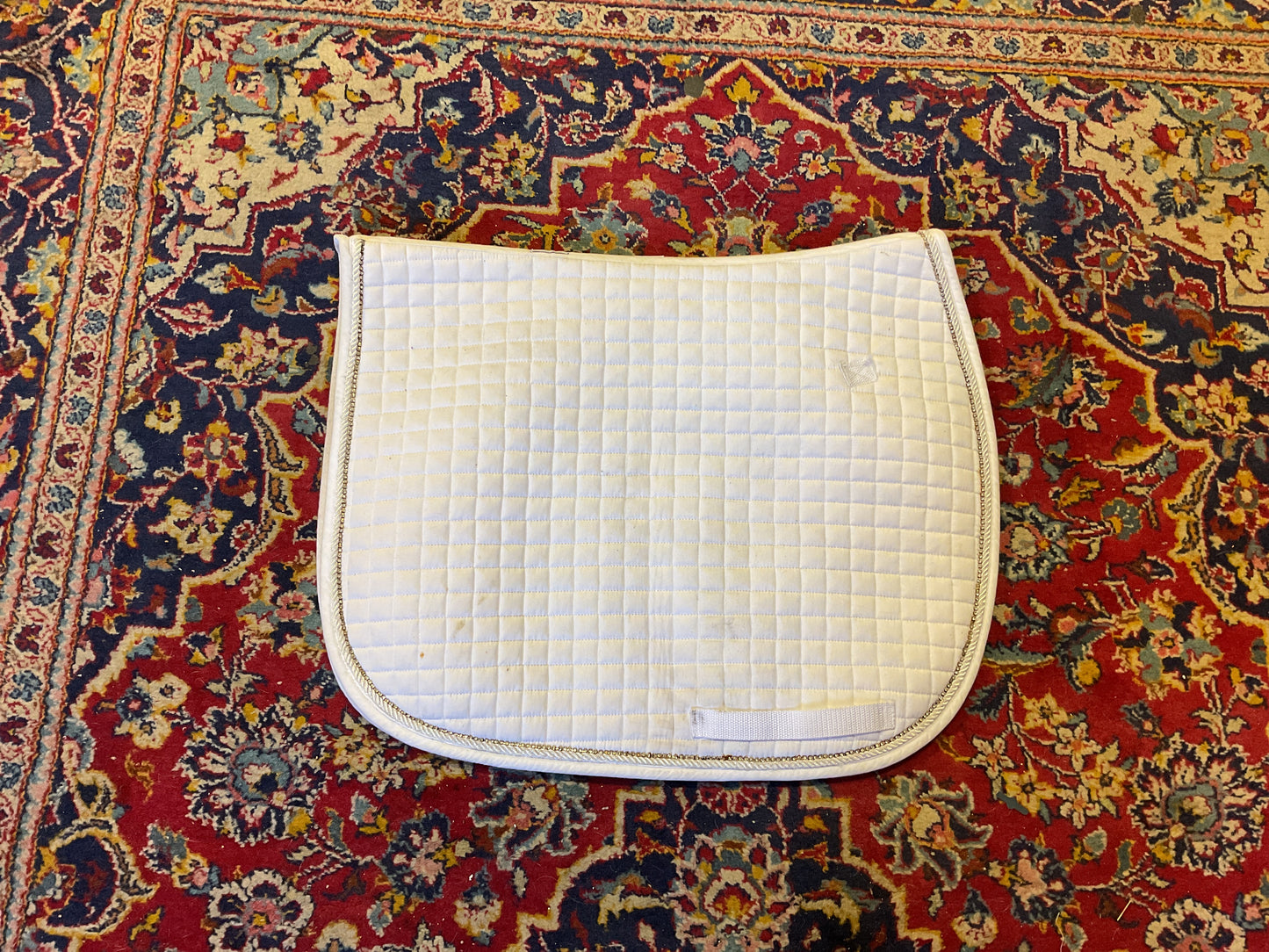 PRI Dressage pad- White w/ Bling