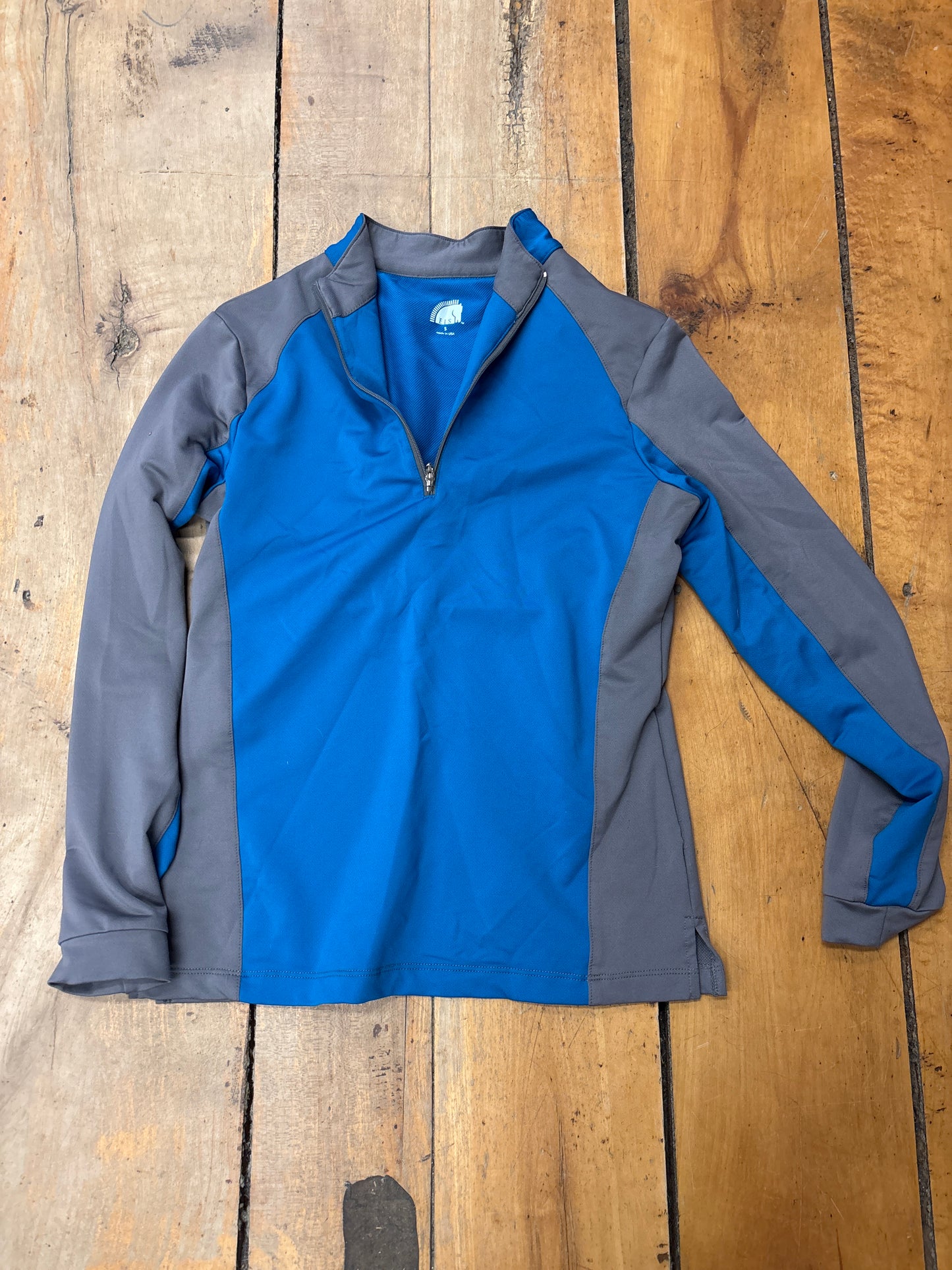 EIS Long Sleeve Shirt-Blue/Grey-Small