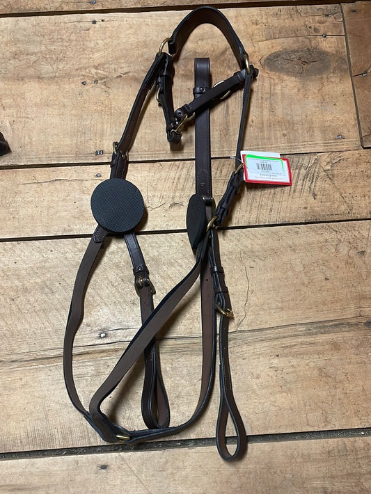 Nunn Finer Elastic Five Way Breastplate-Havana-Full