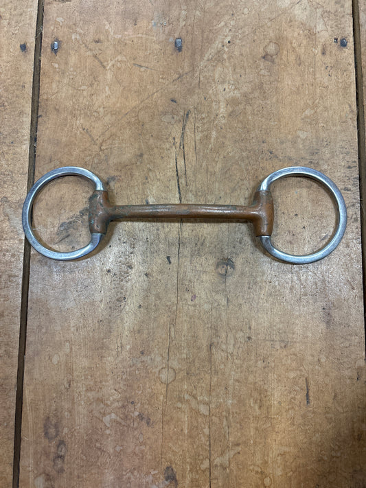 Copper Mullen Mouth Eggbutt Snaffle-5”