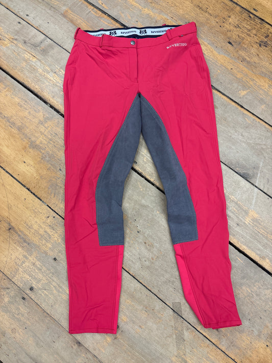 B Vertigo Full Seat Breeches-Pink-32