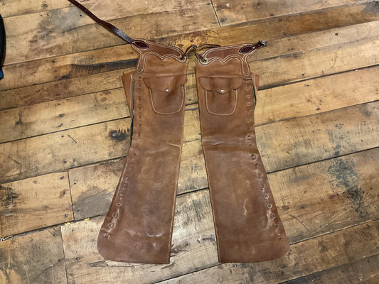 Leather Chaps- Brown