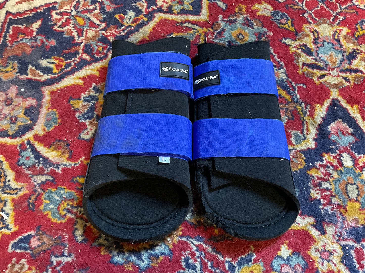 Smartpak Brushing Boots- Black/Royal