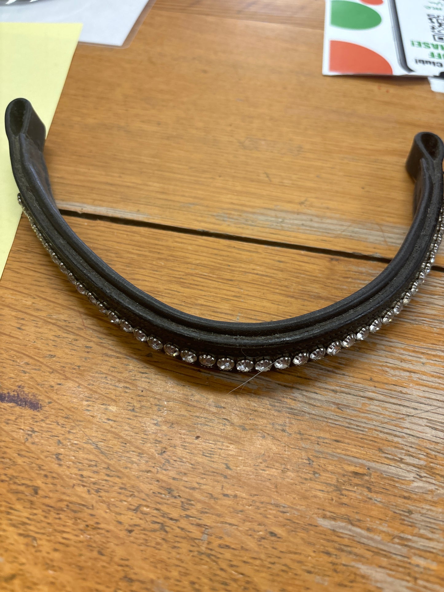 Browband-Black with Crystal-Cob