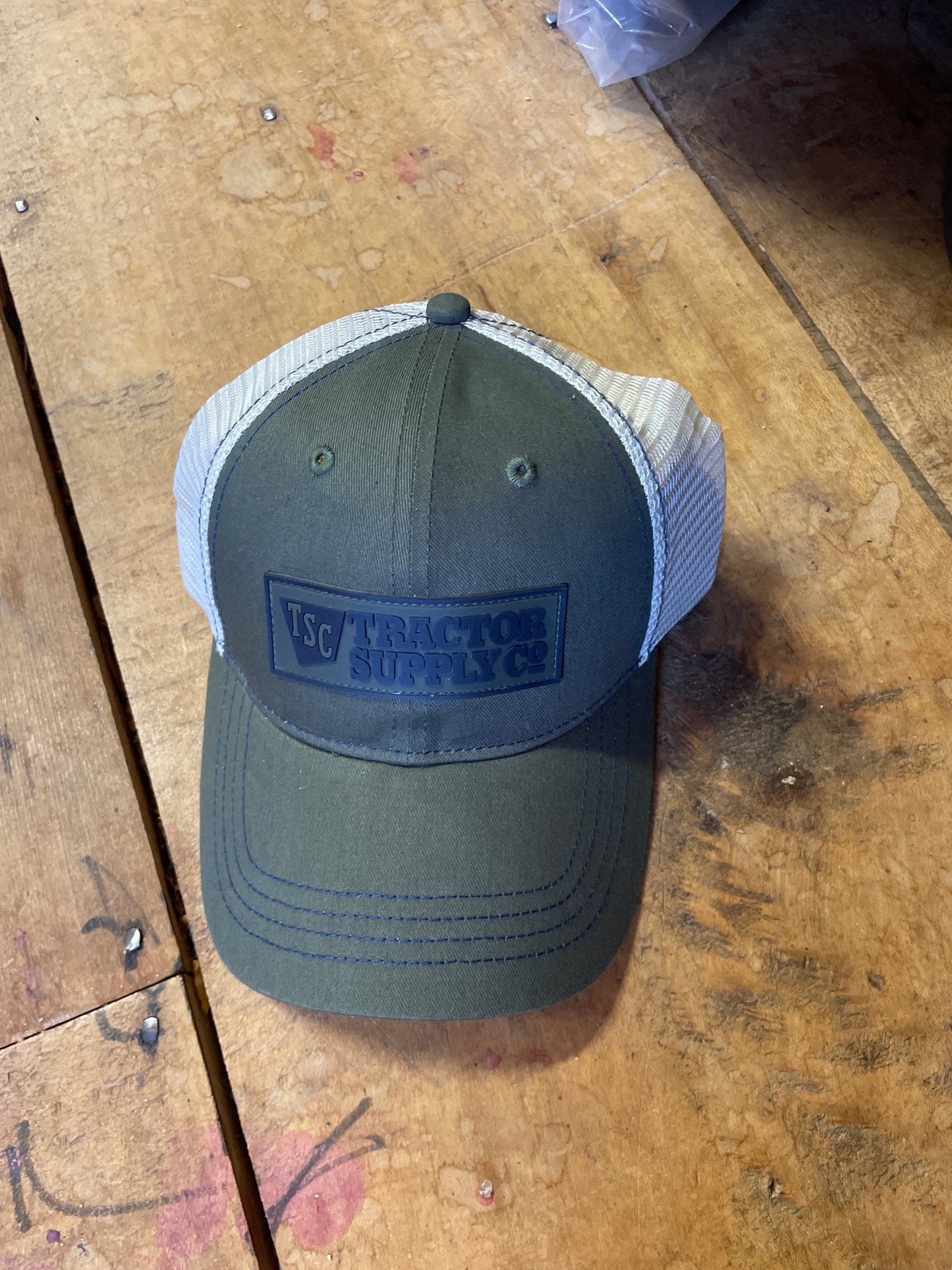 Tractor Supply Ball Cap-Green/Beige