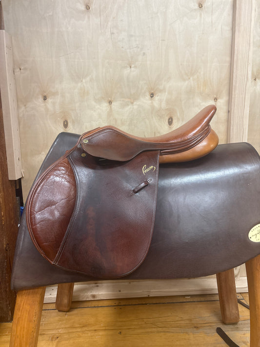 Pessoa Blythe Tait Jump Saddle-Brown-17.5”-Medium