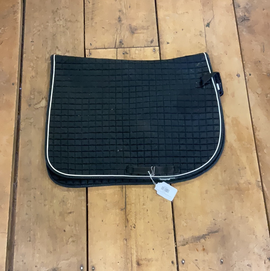 Dover Quilted Saddle Pad-Black-All Purpose