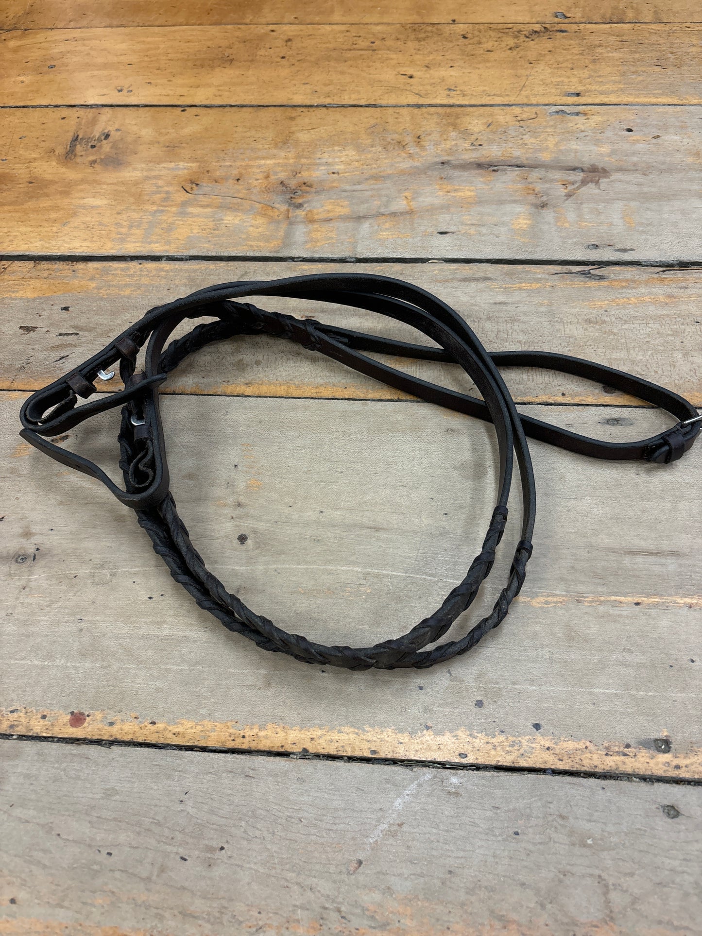 Braided Reins-Brown-Full