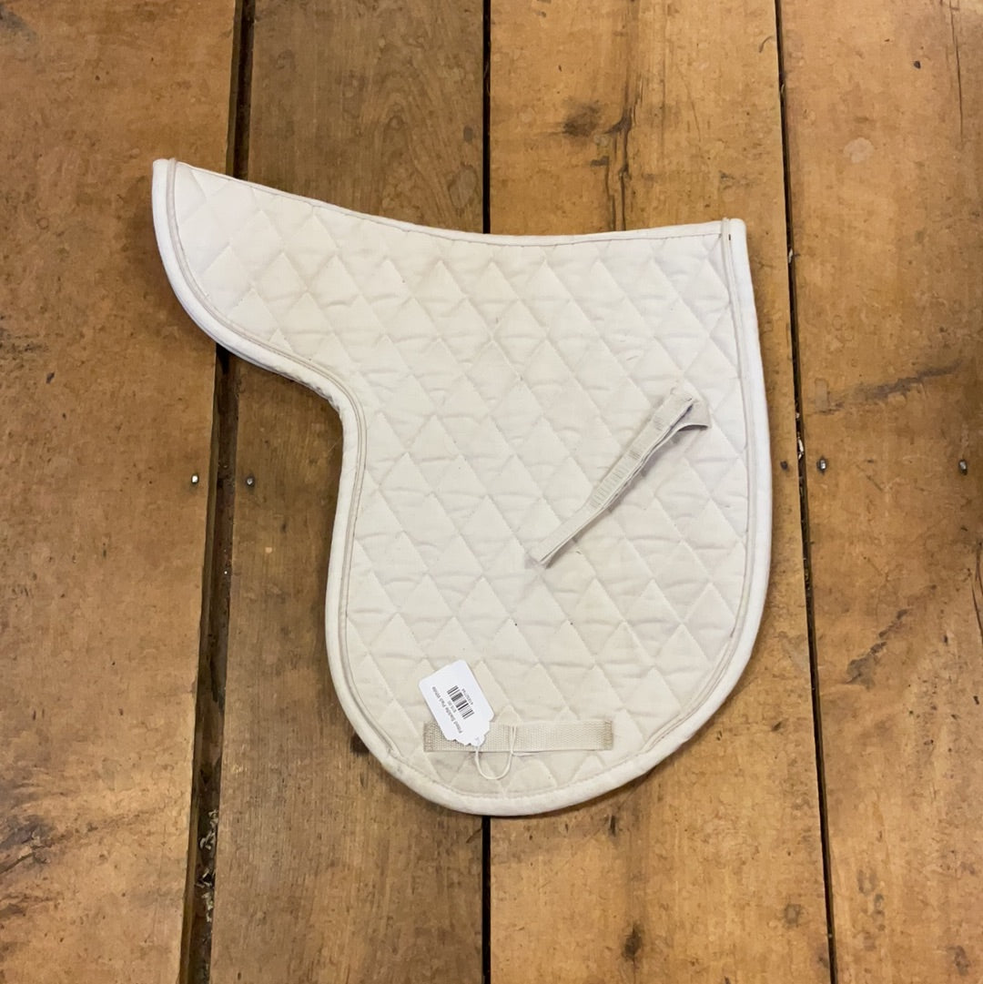 Fitted Saddle Pad-White