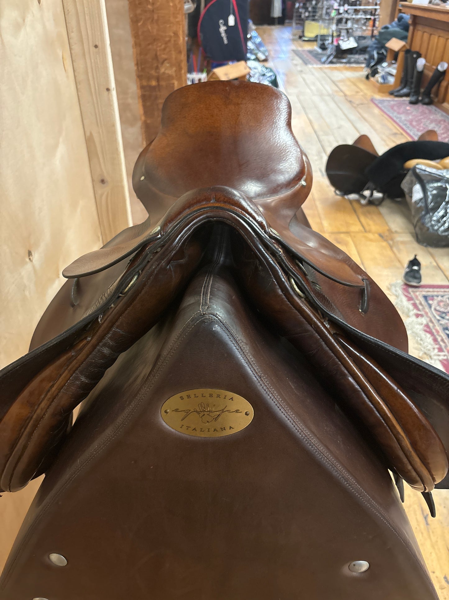 Pariani Milano Jump Saddle-Brown-18”-Narrow