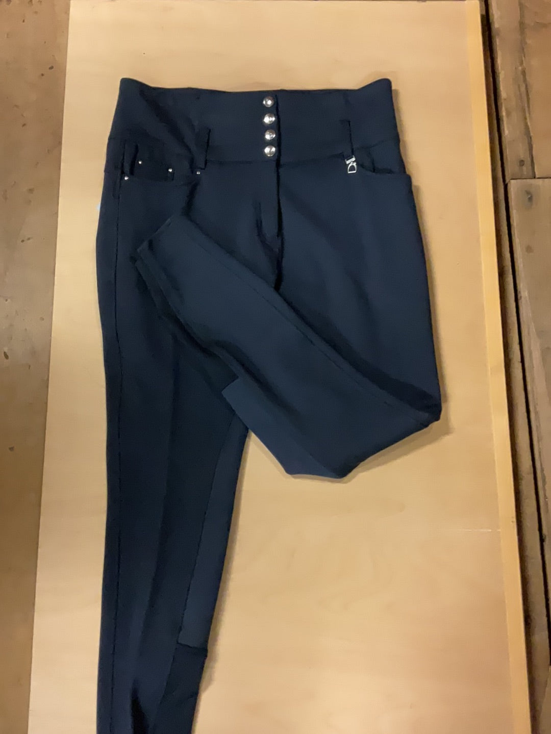 Pantalon d'équitation à fond intégral en cuir taille haute Tara Horze