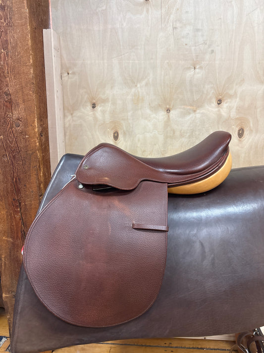 Crosby Pre De Nations Jump Saddle-Brown-16.5”-Medium Narrow