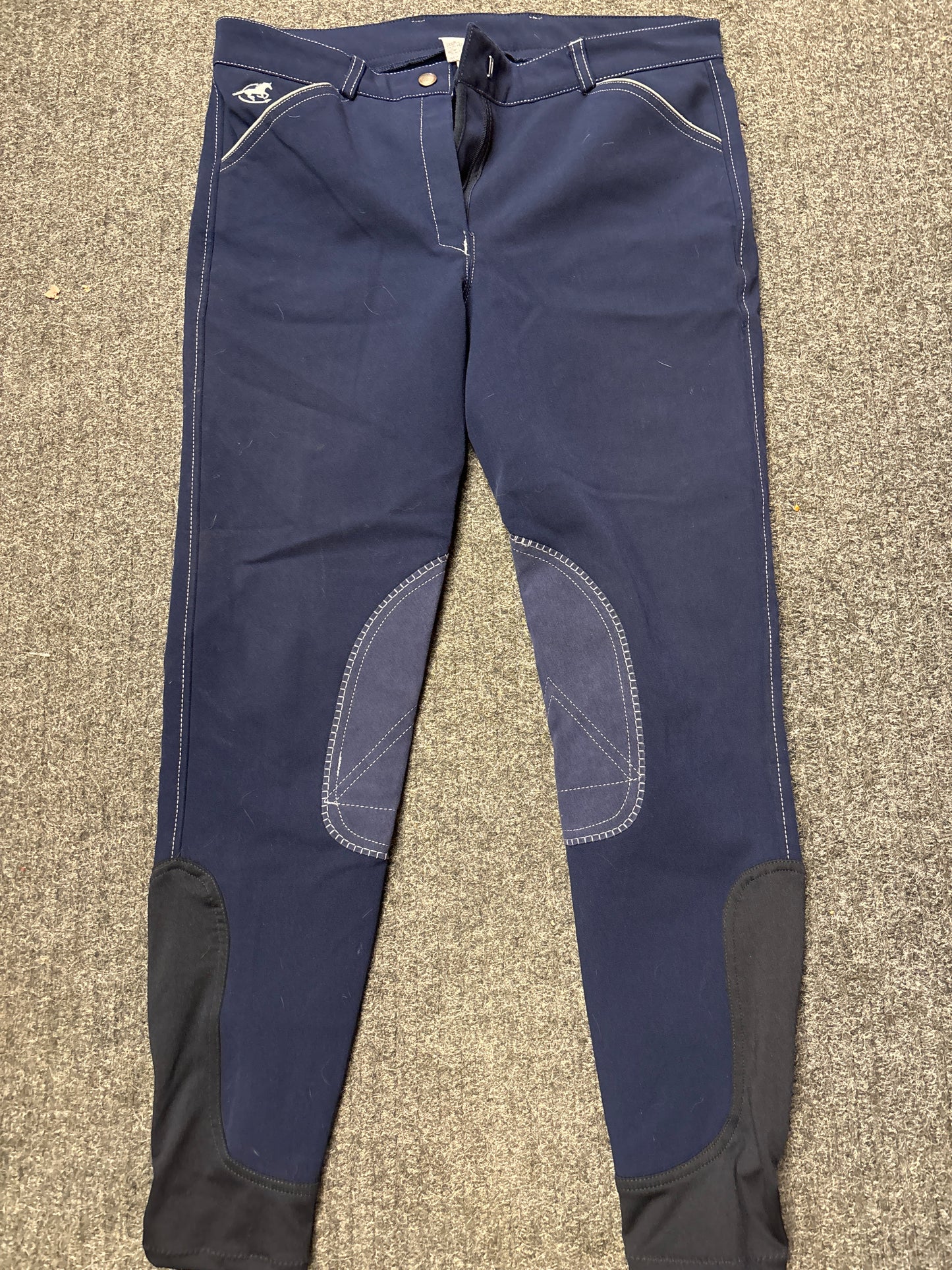 Smartpak Knee Patch Breeches-Navy-32L